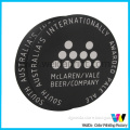 Black Color White Logo Round Paper Cup Mat